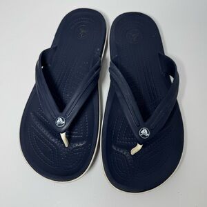 Crocs Bayaband Crocband‎ Flip Flop Sandals Navy Blue Men’s 9 / Women’s 11 Beach